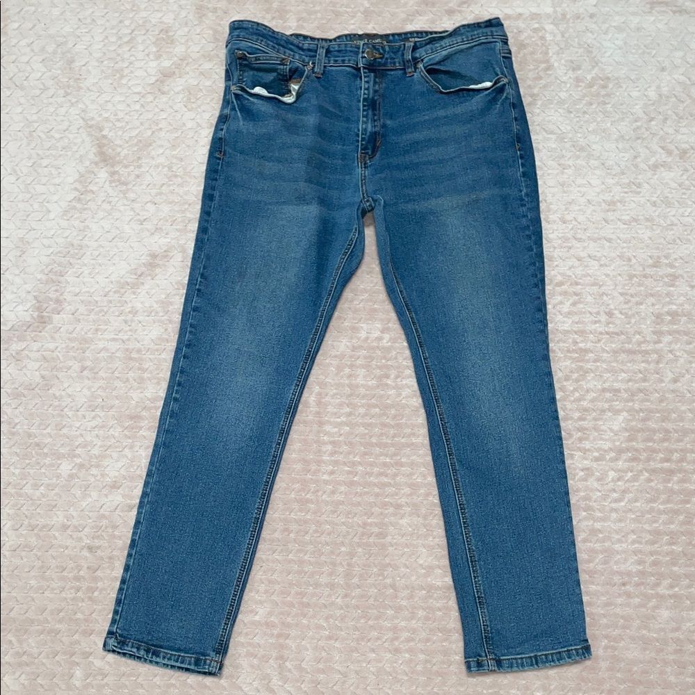 Vince Camuto Men's Slim Straight Blue Jeans